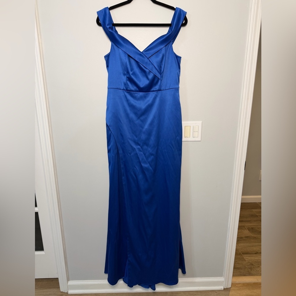 Sequin Hearts Elegant Blue Gown